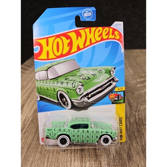 Hot Wheels '57 Chevy Bell Air HW Art Car 1:64 Diecast Toy Car 2024 - Picture 1 of 4